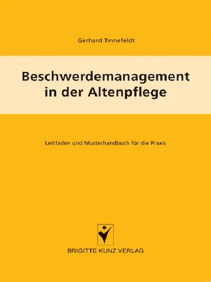 cover image of Beschwerdemanagement in der Altenpflege